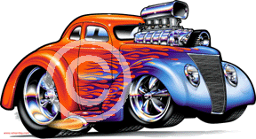 1937 Ford Coupe Cartoon